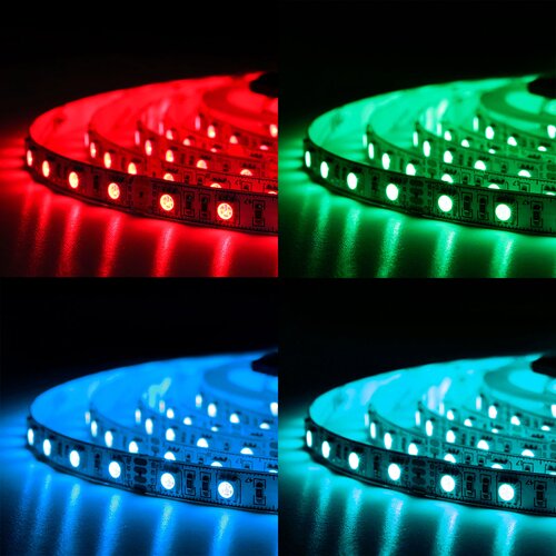 Світлодіодна стрічка BIOM Professional BPS-G3-24-3535-120-RGB-20, негерметична, 1м