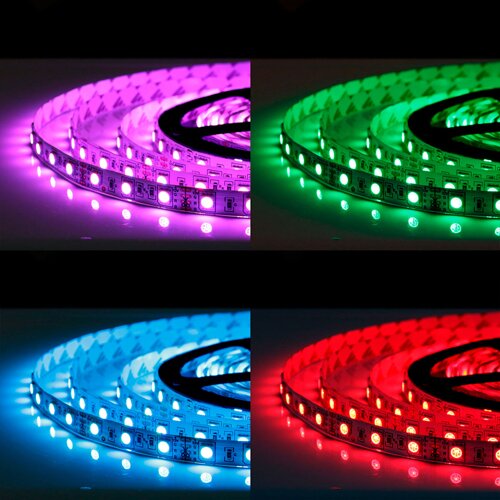 Світлодіодна стрічка OEM ST-12-5050-60-RGB-20, негерметична, 1м