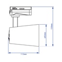 Світлодіодний трековий світильник Feron AL100 20Вт 4000K білий