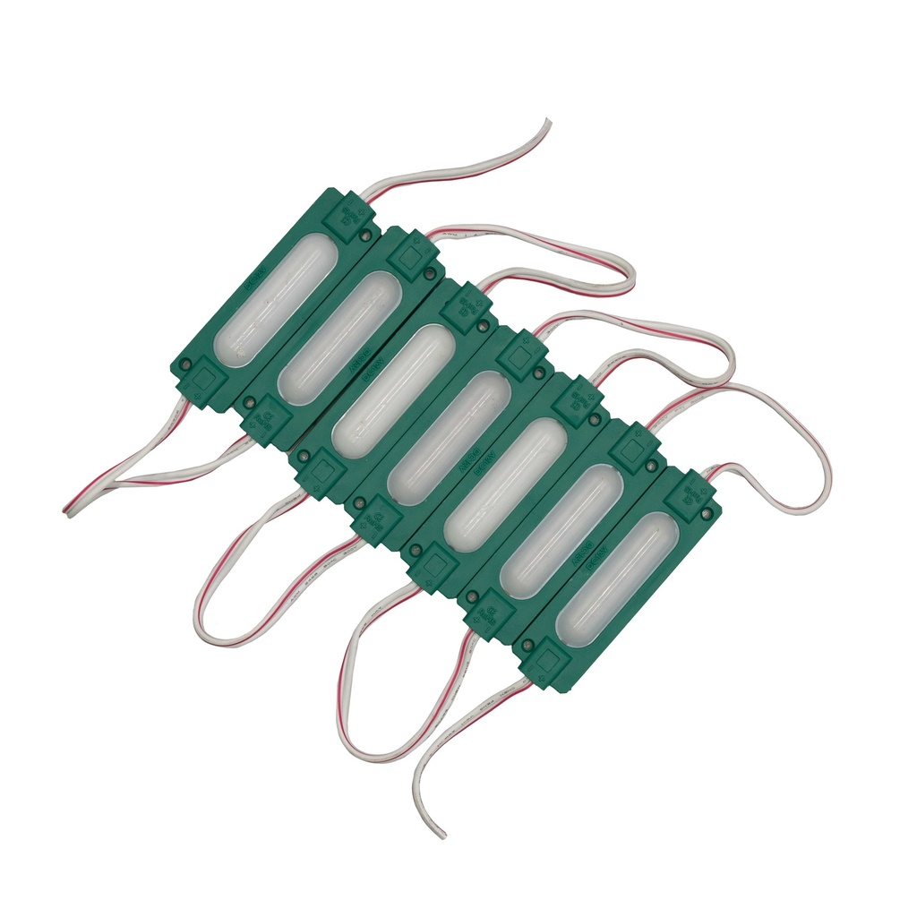 [8_3923] Світлодіодний модуль PROLUM COB 2W (с линзой матовою) 12V, Синій, 200 Lm