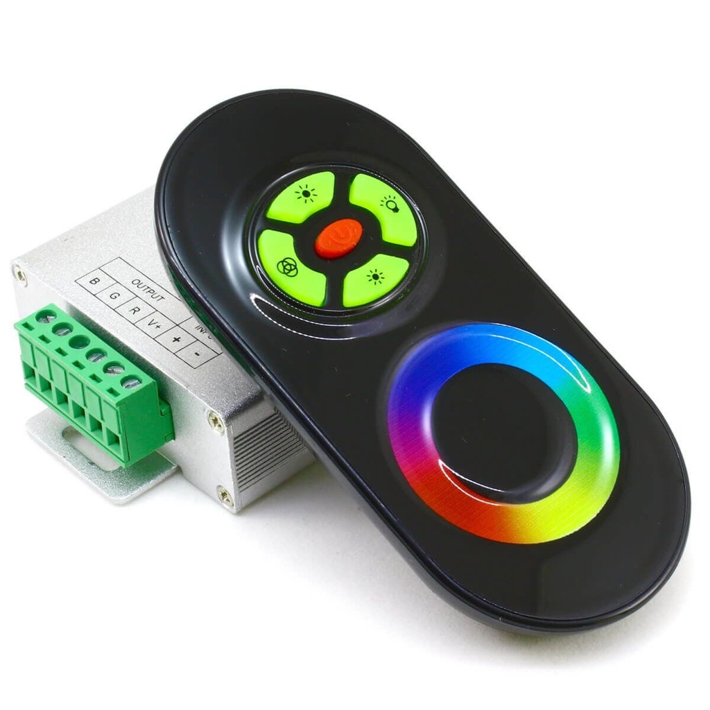 [8_4160] Контролер RGB PROLUM (RF; 5K; сенсорний; 18A; ЧИП; Чорний)
