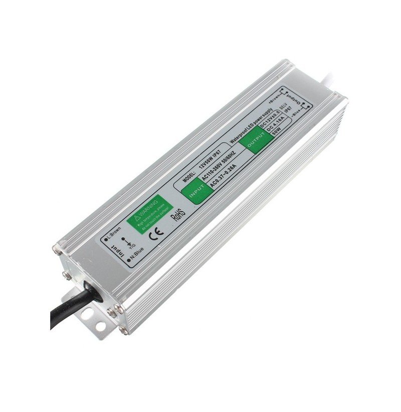 Блок живлення імпульсний PROLUM 50W 12V (IP67,4,16А) Series "WPS"