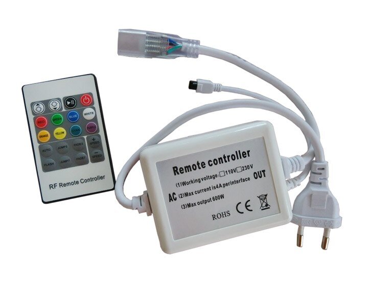 [8_4396] Контролер 220V NEON RGB 10х20 - AC-1 (720W; IR; 20K)