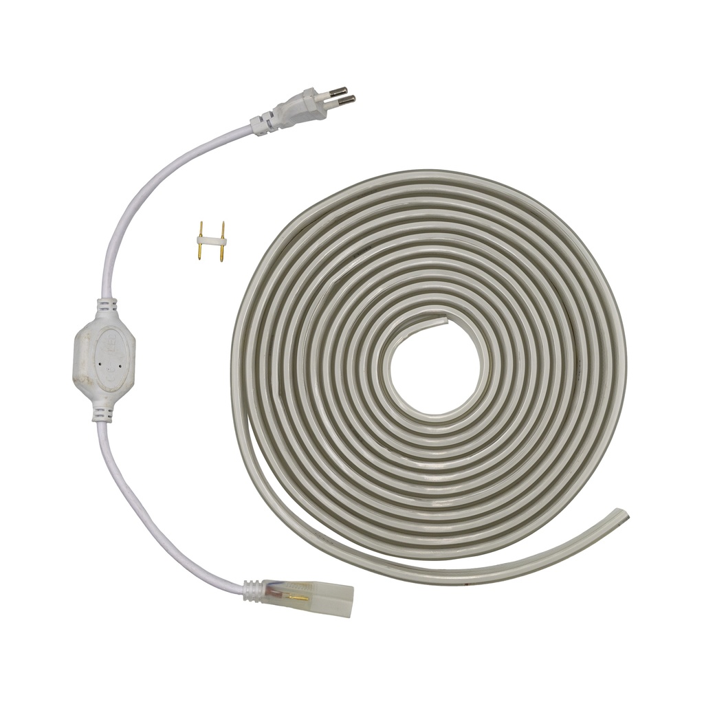 [8_5019] Готовий набір Світлодіодної LED стрічка 220V PROlum™ IP67 5730\120 Series "S", Білий (5500-6000К)