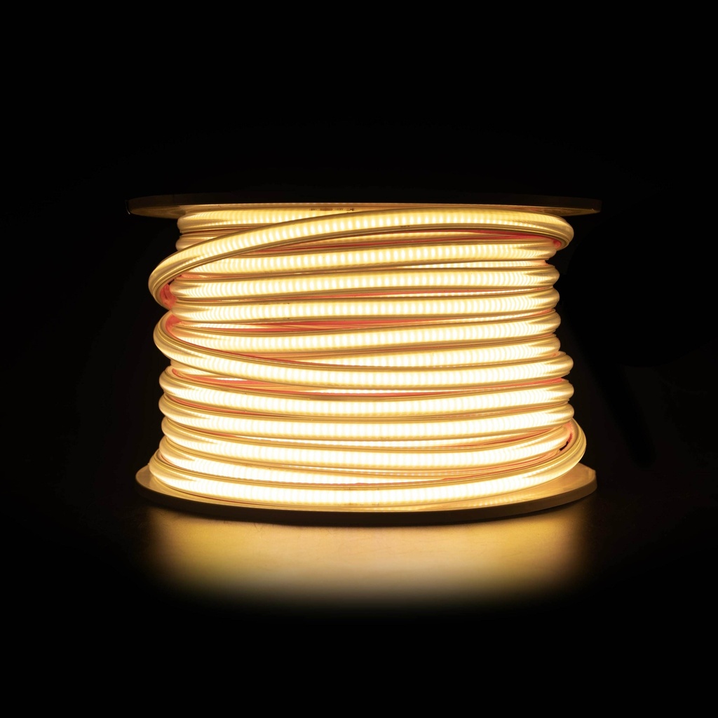 [8_5293] Світлодіодна LED стрічка PROLUM™ СОВ; 288 LED; IP67; 220V; Series "S", Тепло-Білий (2800-3200K)
