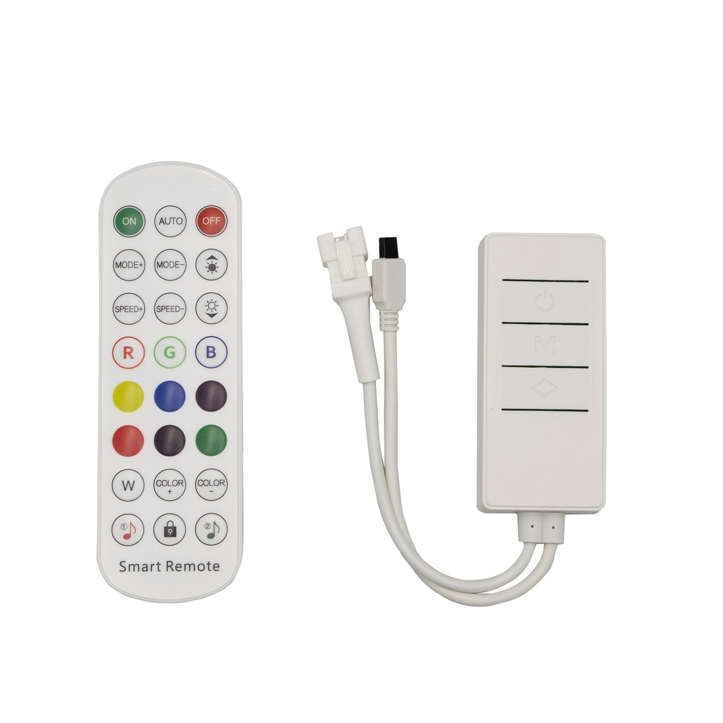 [8_5004] Контролер PROLUM SPI; RGB; Bluetooth; TUYA; 24 кнопки; 4PIN; Series: HomeLink