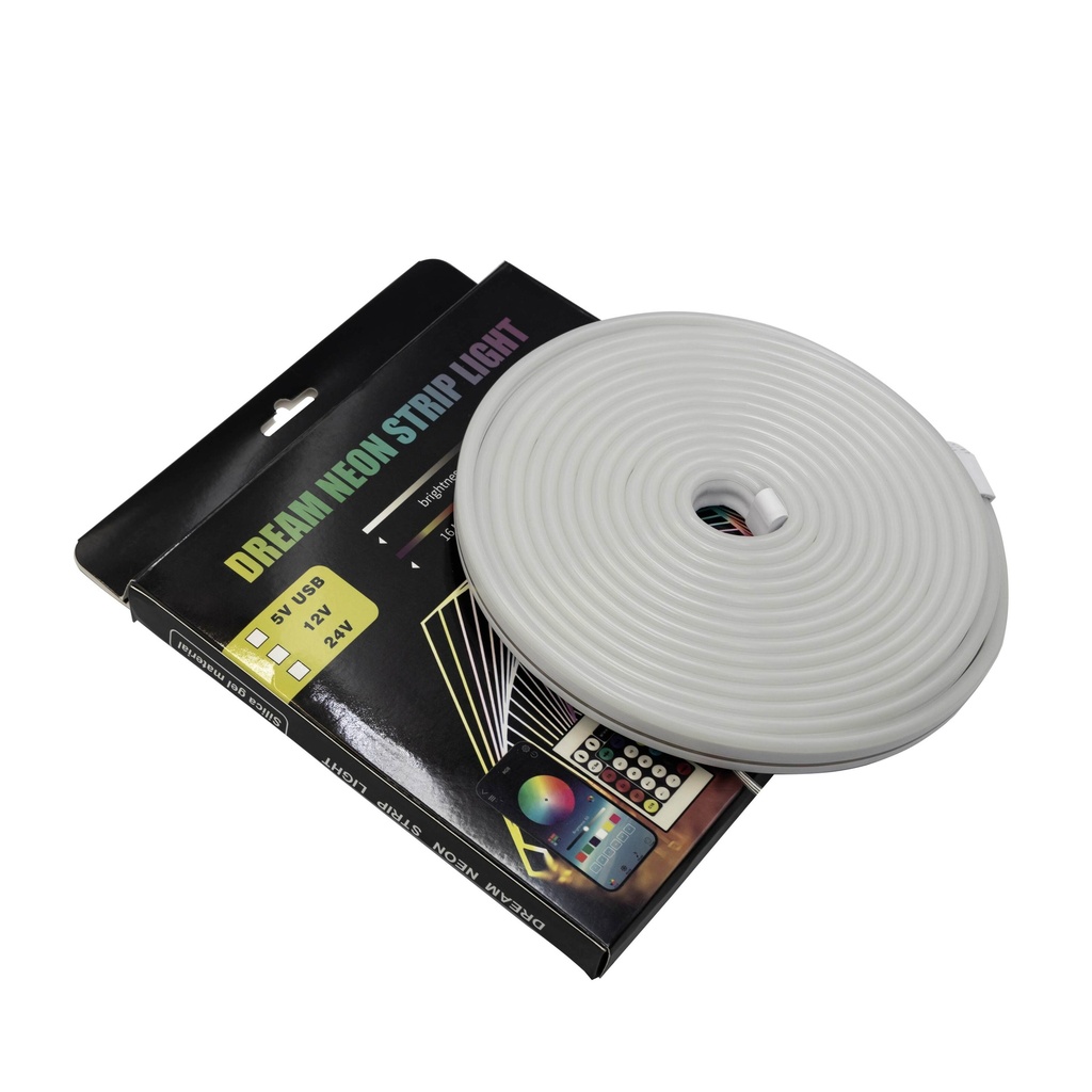 [8_5163] Готовий набір неонової стрічки PROLUM™ 5V; 6x16; 5M; RGB FULL COLOR