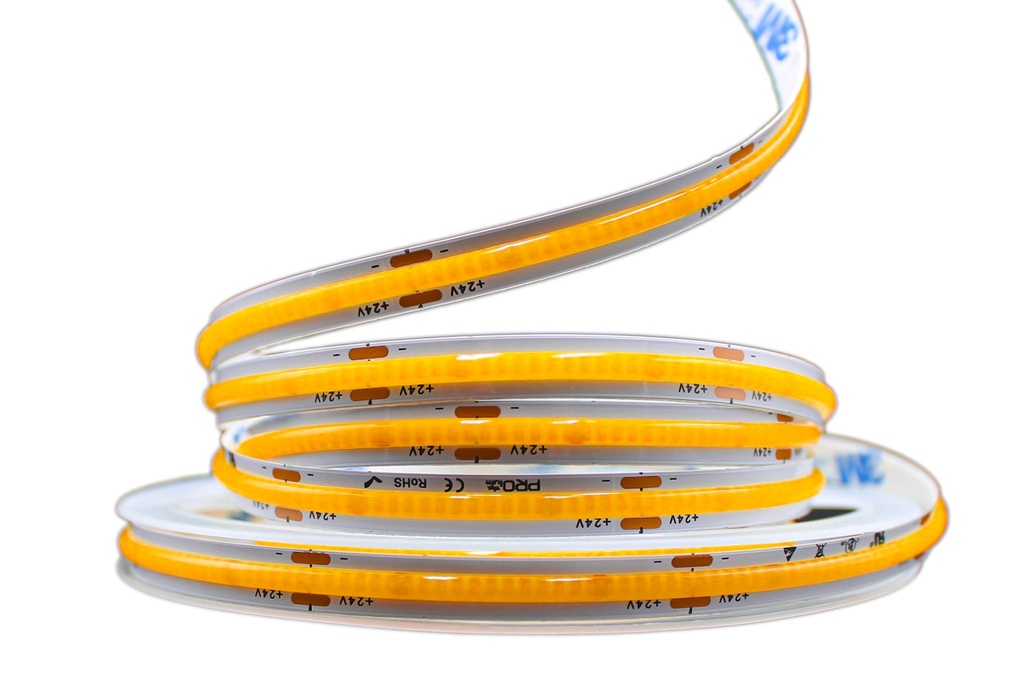 [8_4523] Світлодіодна LED стрічка PROLUM™ 24V; СОВ; 480 LED; IP20; Series "PRO", Тепло-Білий (2800-3200K)