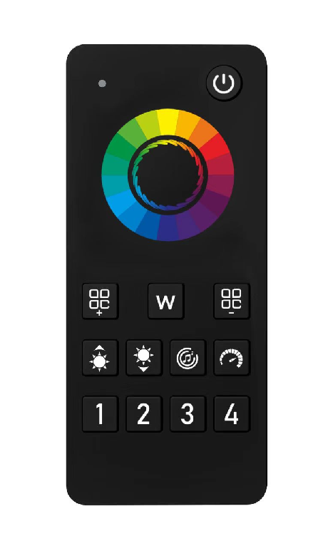 [8_5369] Пульт управління PROLUM 4-Zone; RGB; Wi-Fi; TUYA; TOUCH; Чорний; Series: HomeLink