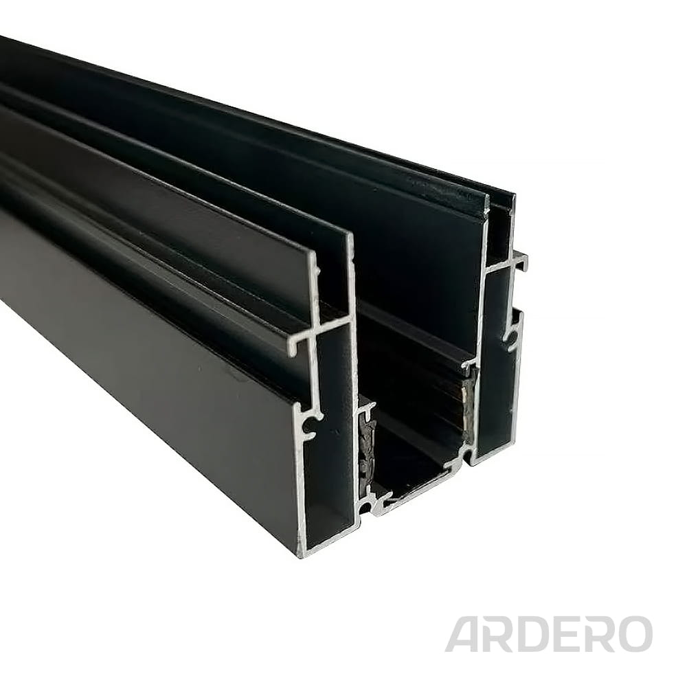 Шинопровід Ardero CABM1004 для натяжних стель вбудований 3м чорний