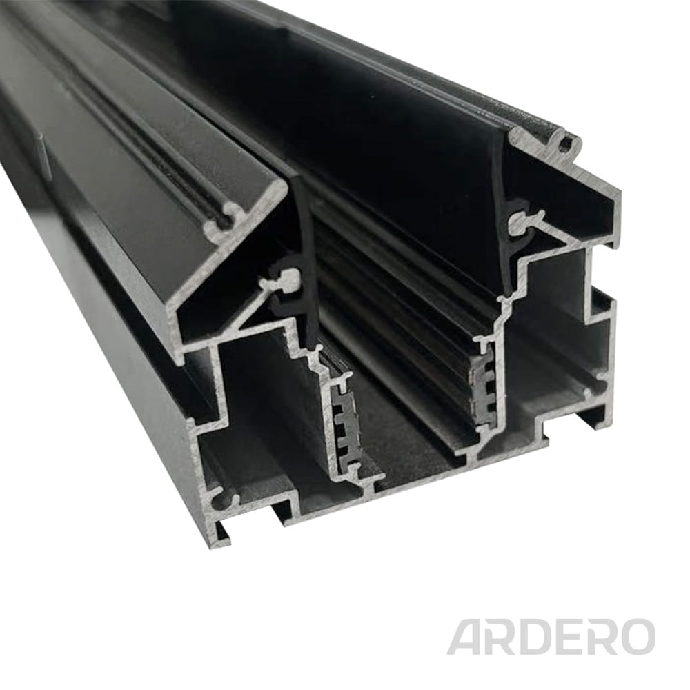 Шинопровід Ardero CABM1005 для натяжних стель вбудований 2м чорний