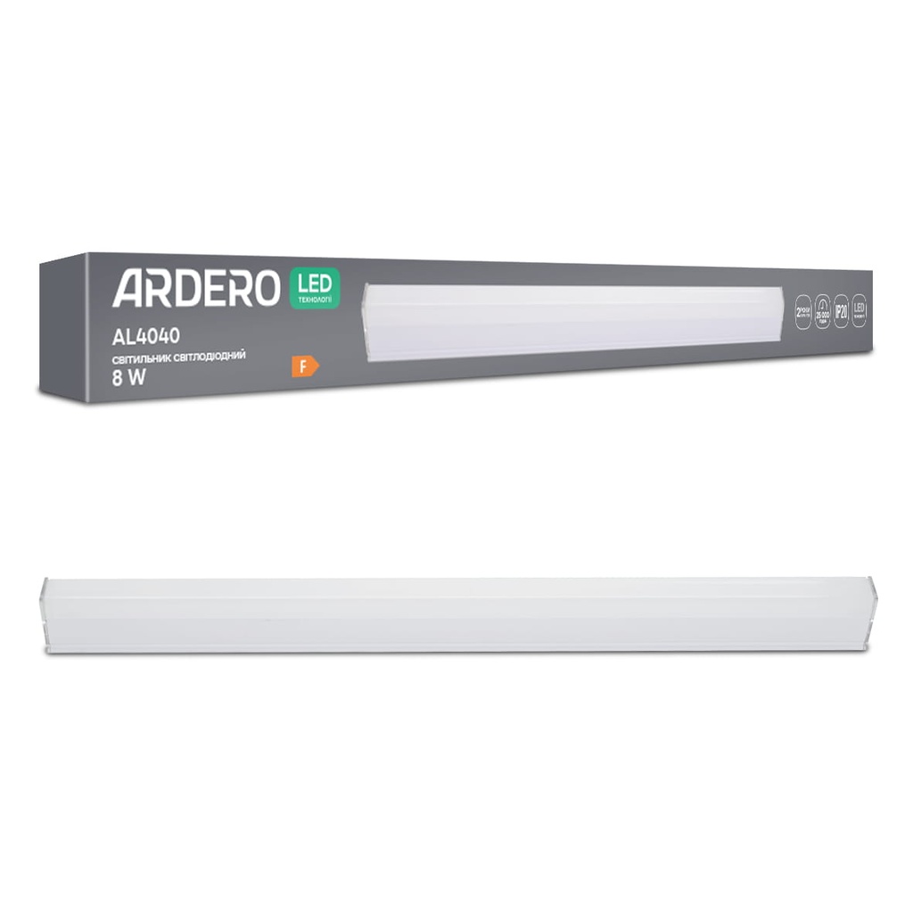 [9067] Світлодіодний лінійний світильник Ardero AL4040 ModuLine 8Вт 6500K білий