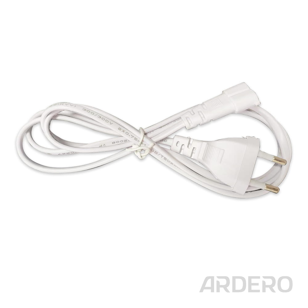 Кабель живлення з вилкою Ardero LD4040-W1 для світильників AL4040 1,5 м ModuLine