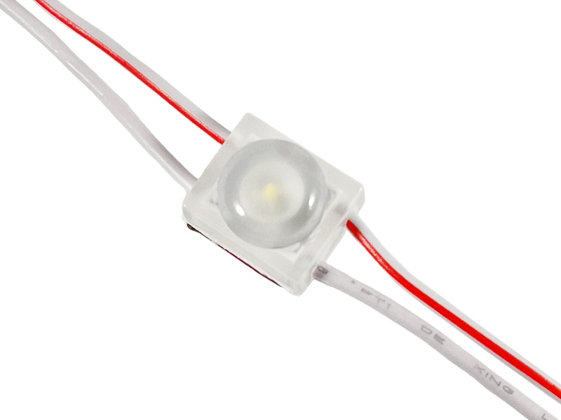 [8_5783] Світлодіодний модуль PROLUM Т1, SMD2835, 1LED, 12V, 0,36W, IP66, С линзой, Белый