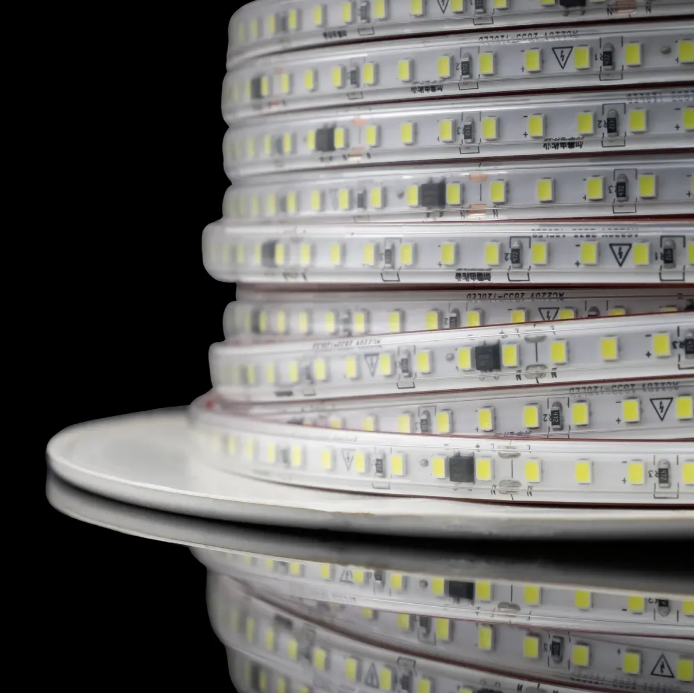 [8_5786] Світлодіодна LED стрічка PROLUM™ 220V; 2835\120; IP67; Series "S", Нейтральний-Білий (3800-4300K)