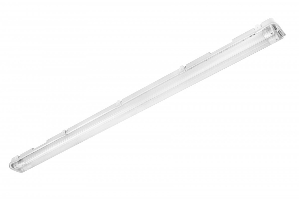 Світильник герметичний GTV G-TECH 258, 2x150 T8 LED (одностороннє підключення), G13, IP65, ABS/PS, сірий
