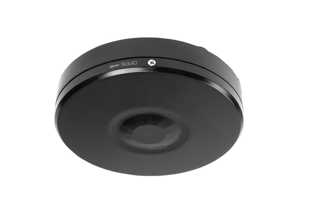 Датчик руху GTV CR-12, макс.2000 Вт, AC220-240V, кут 360°, діапазон 8 м, IP65, чорний