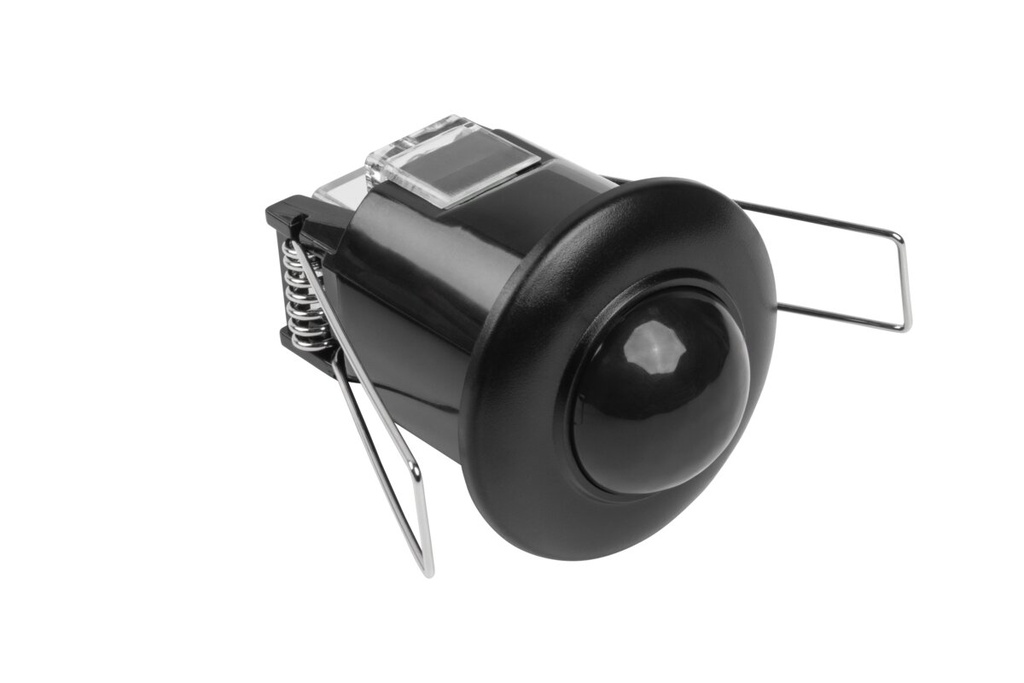 Датчик руху GTV CR-5 MINI, максимум 800 Вт, AC220-240V, кут 360°, дальність 6 м, IP20, чорний