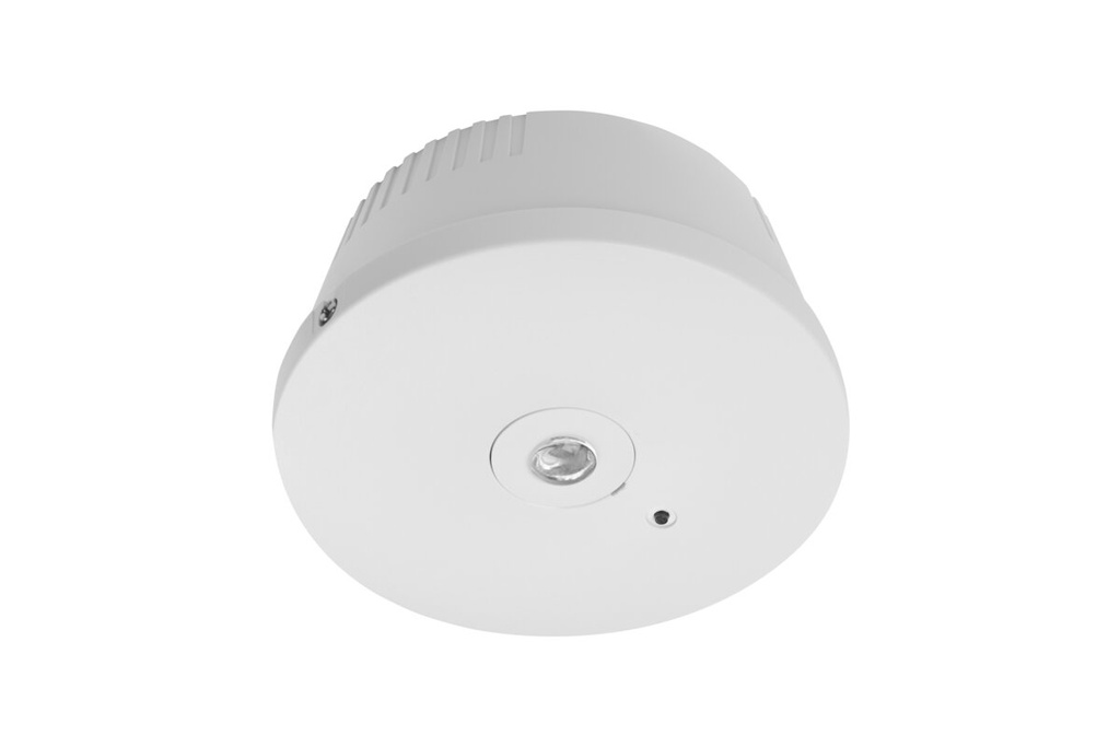 Світильник аварійний GTV OGLA, LED, 3W, 200lm, 6400K, AC220-240V, IP20, 3год, однорежимний, кнопка TEST