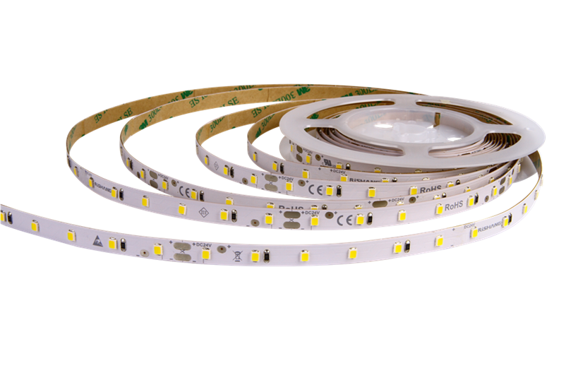 LED стрічка RISHANG 60-2835-24V-IP20 6W 510Lm 3000K 5м (RD0860TC-B-WW)