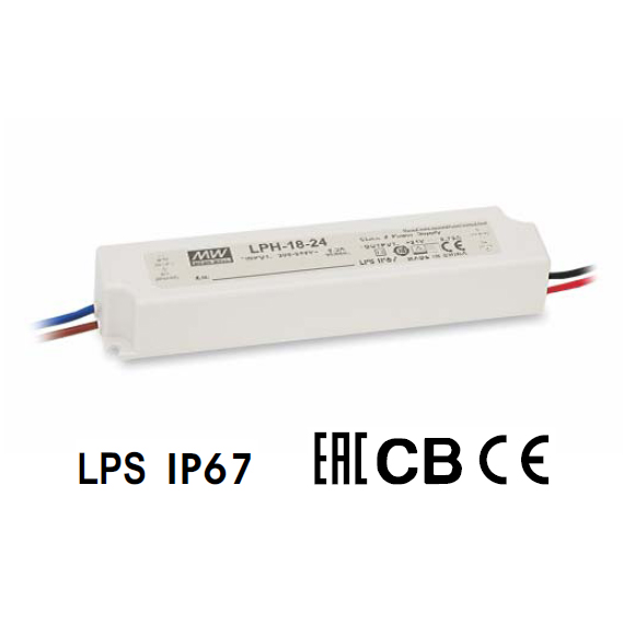 [10_358] Блок живлення Mean Well 18W DC12V IP67 (LPH-18-12)