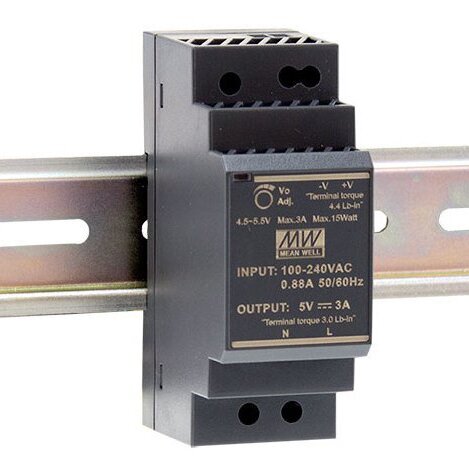 [10_722] Блок живлення Mean Well на DIN-рейку 24W 12V IP20 (HDR-30-12)
