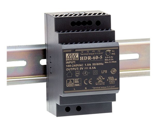 [10_729] Блок живлення Mean Well на DIN-рейку 54W DC12V (HDR-60-12)
