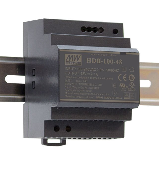 [10_730] Блок живлення Mean Well на DIN-рейку 90W 12V IP20 (HDR-100-12N)