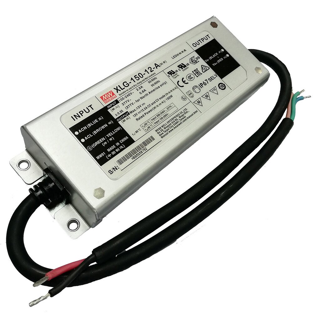 [10_924] Блок живлення Mean Well 150W DC12V IP67 (XLG-150-12-A)