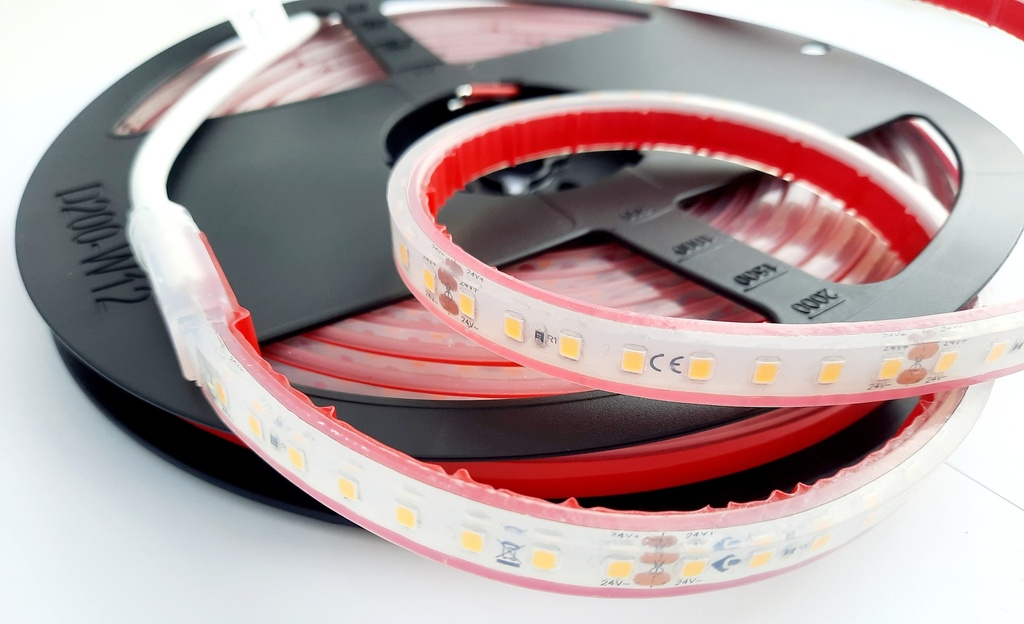 LED стрічка COLORS 128-2835-24V-IP67 8.7W 1223Lm 4000K 5м (D8128-24V-8mm-IP67)