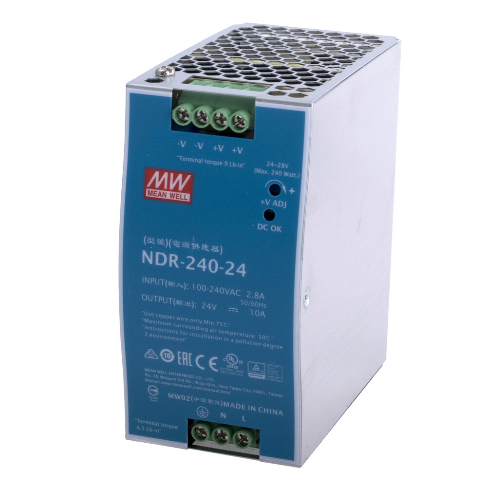 [10_1414] Блок живлення Mean Well на DIN-рейку 240W DC24V (NDR-240-24)