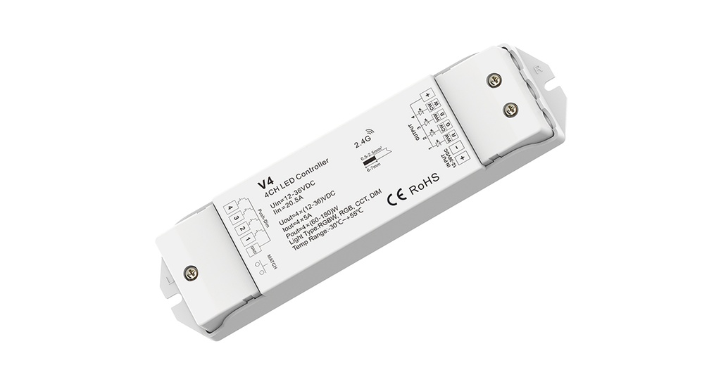 [10_1471] LED-контролер DEYA 12-36VDC, 5A*4CH (V4)