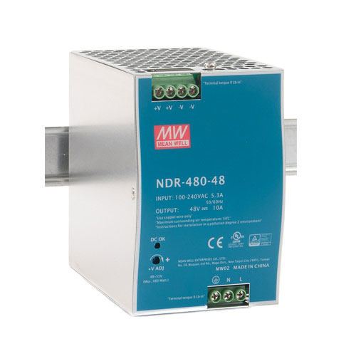 [10_1518] Блок живлення Mean Well на DIN-рейку 480W DC48V (NDR-480-48)