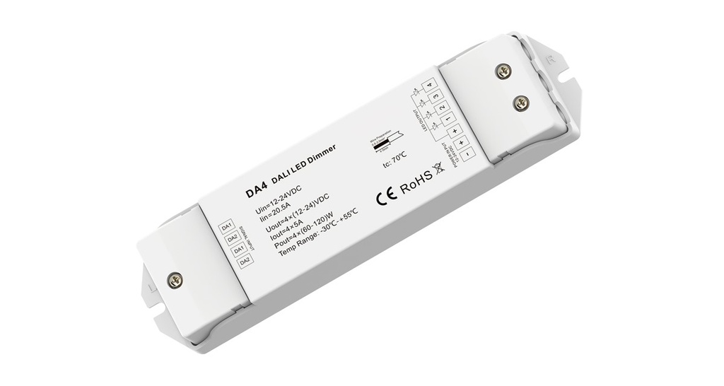 LED-димер DEYA 12-24VDC, 5A*4CH(DA4)
