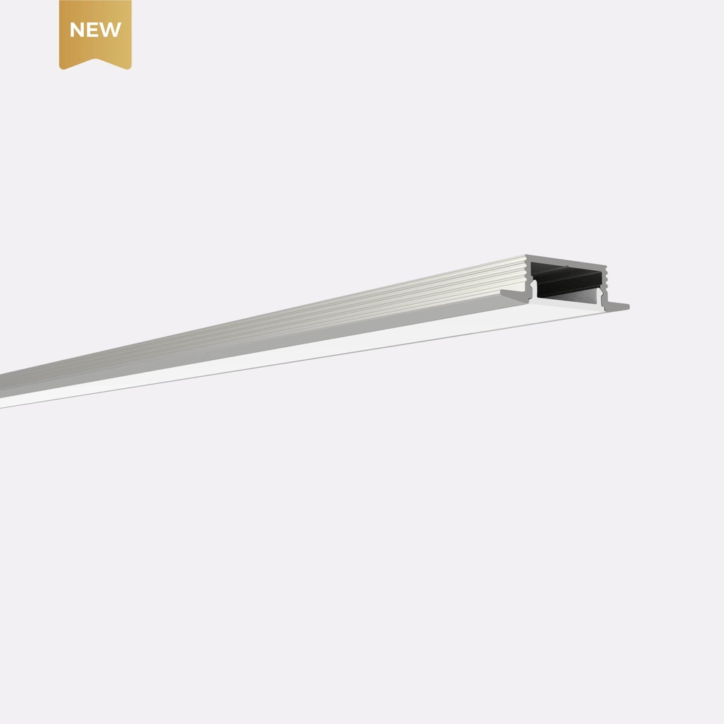 [10_2124] LED-профіль врізний, 2,5 метра (BE2507)