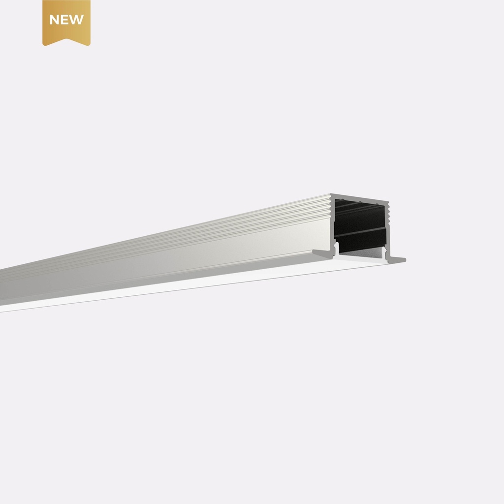 [10_2125] LED-профіль врізний, 2,5 метра (BE2513)