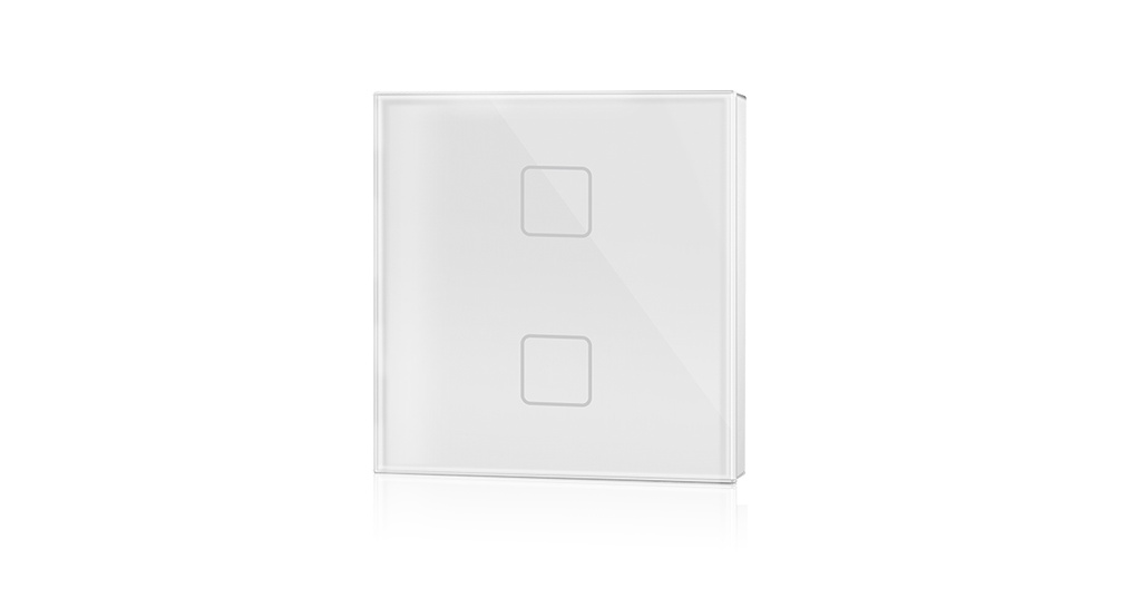 Панель LED димера DEYA ZigBee на 2 зони (TS2(WZS)-White)