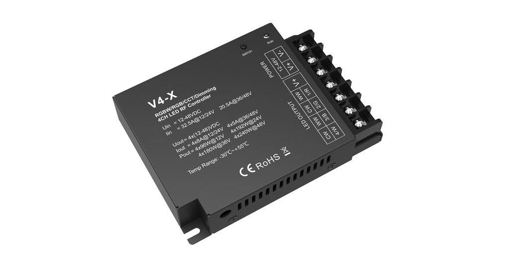LED-контролер DEYA 12-24VDC, 8A*4CH (V4-X)