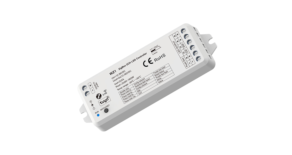 [10_2395] LED-контролер DEYA DIM 12-36VDC, 5A*2CH (WZ1)