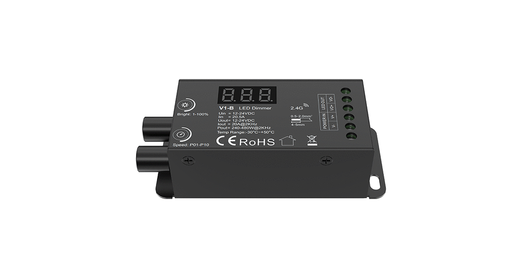 LED-контролер DEYA 12-24VDC, 20A*1CH (V1-B)