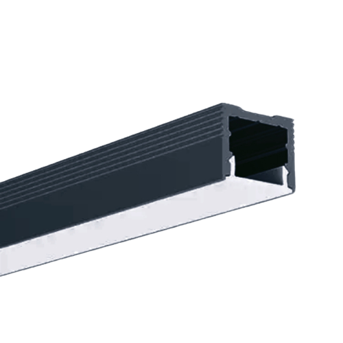 [10_2485] LED-профіль накладний, 2,5 метра (LS1613black)