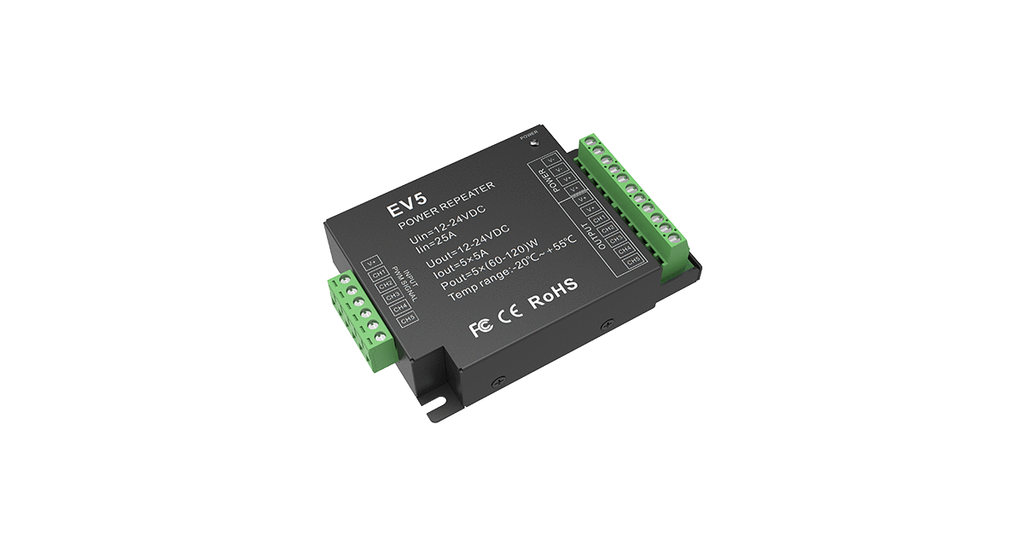 LED-повторювач DEYA 12-24VDC, 5A*5CH (EV5)