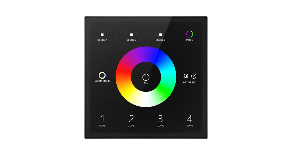[10_2602] Пульт дистанційного керування DEYA 4 зони RGB+CCT (T15(Black))