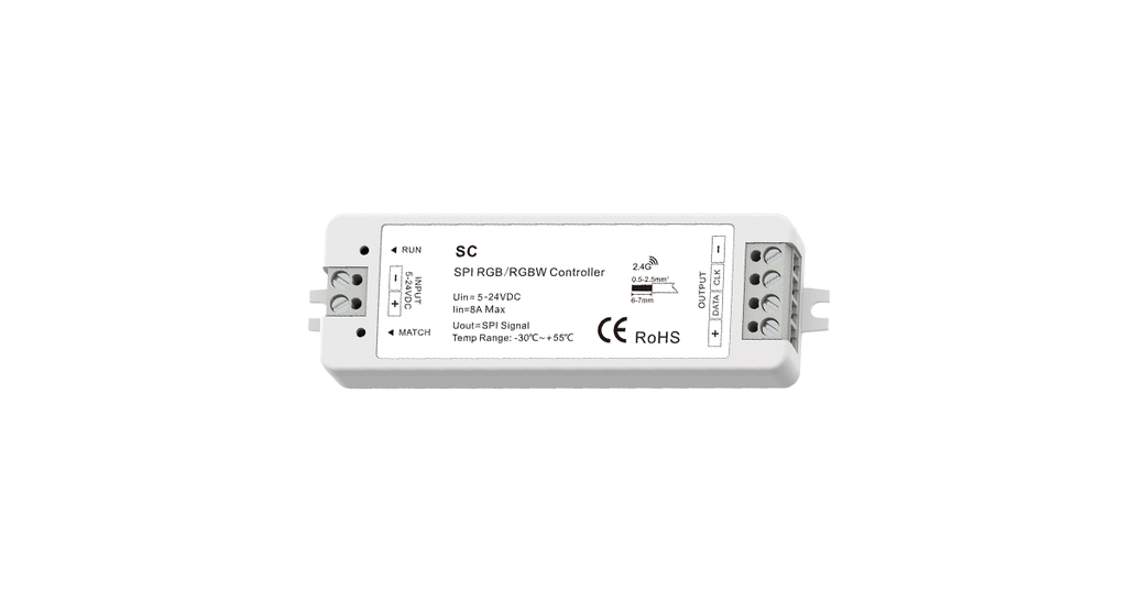 [10_2604] Контролер RF SPI RGB/RGBW LED 5-24VDC DEYA (SC)