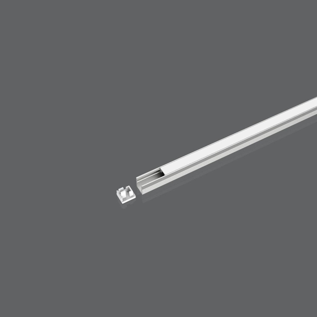[10_2848] LED-профіль slim врізний анодований COLORS 2,5 метра (LS0709_2,5)