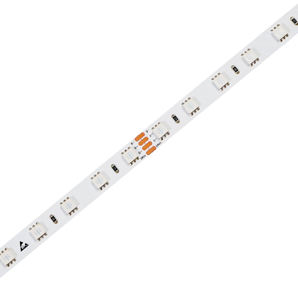 [10_2857] LED стрічка COLORS 60-5050-24V-IP20 14,4W 430Lm RGB 5м (DJ60RGB-24V-10mm)