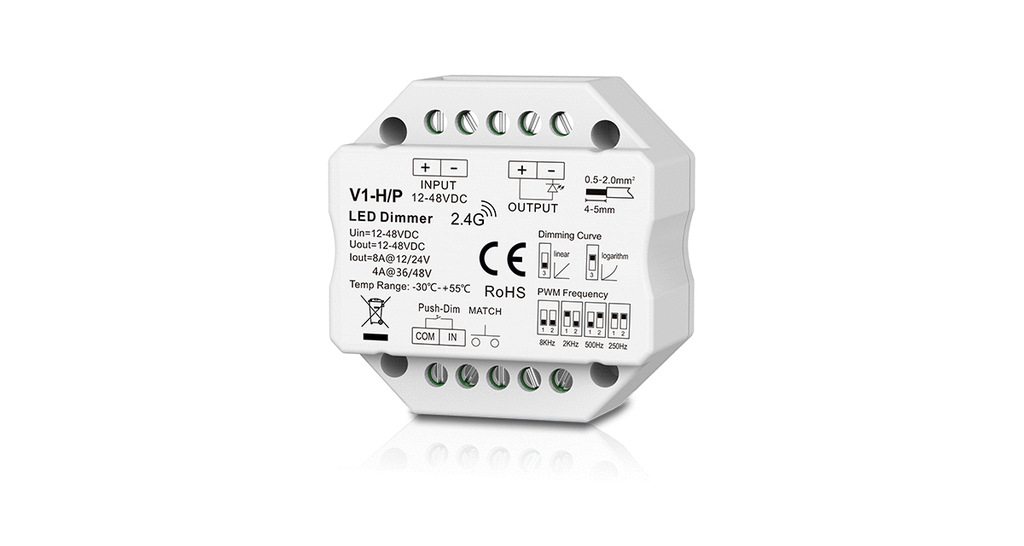 LED контролер DEYA 12-48VDC, 4A/8A*1CH (V1-H/P)
