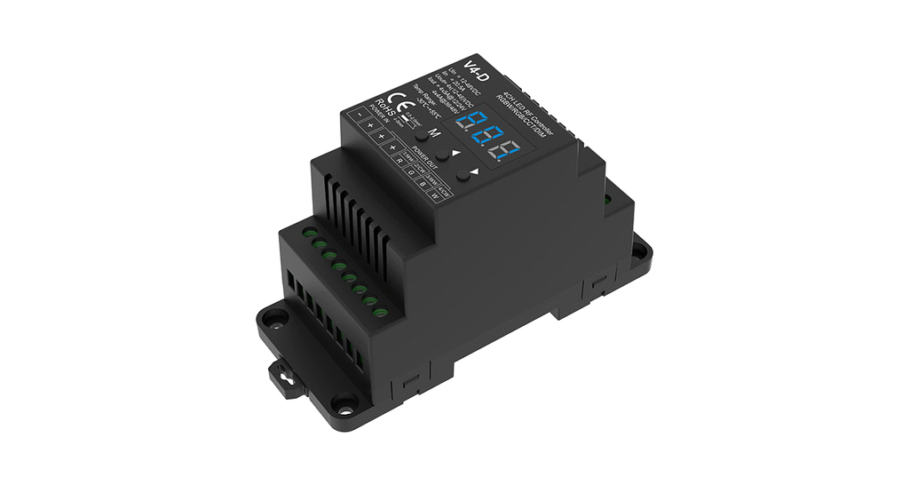 LED контроллер RGBW DEYA 12-48VDC, 5A*4CH (V4-D(black))