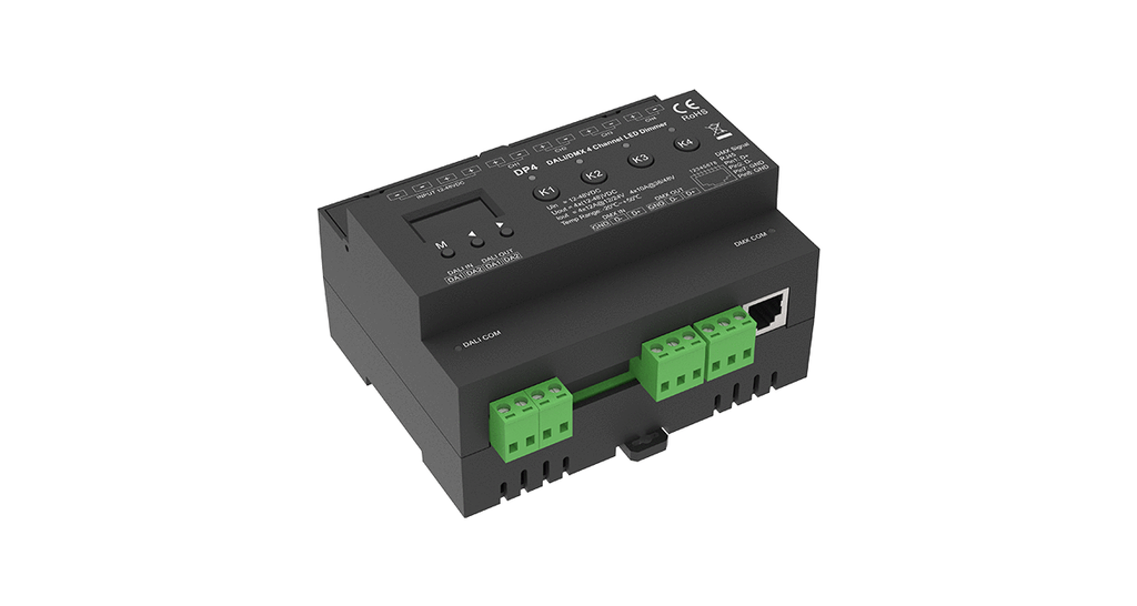 LED-димер DEYA 4CH*12A 12-48VDC DALI/DMX (DP4)