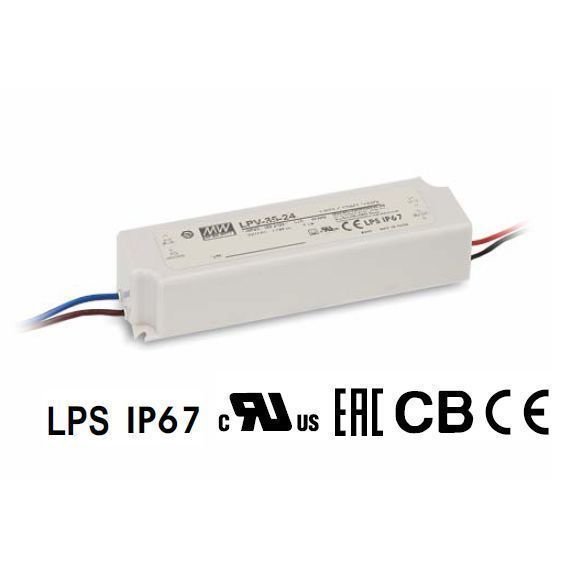 Блок живлення Mean Well 151.2W DC24V IP67 (LPV-150-24)
